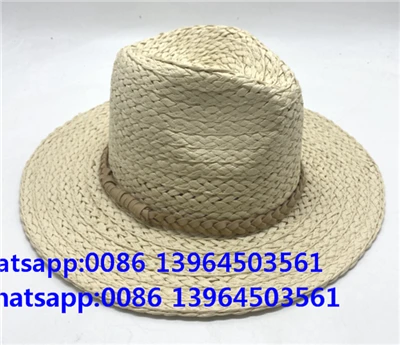 Prirodni ručni papir White pletenica Fedora šešir