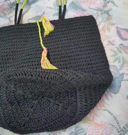 Black Velike papirske jamčene torbe