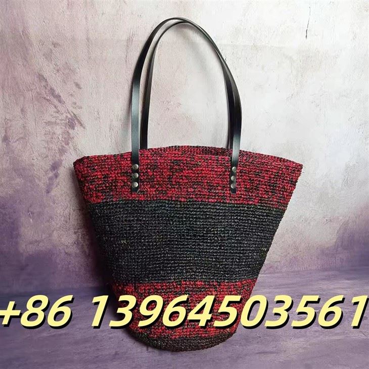 Raffia ramena na ramenu ljetna torba