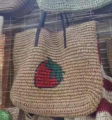 Strawberry Big Papirna ženska torba za plažu