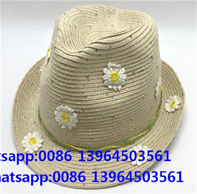 Flower Beige Šareni Spot Fedora Beach Hat