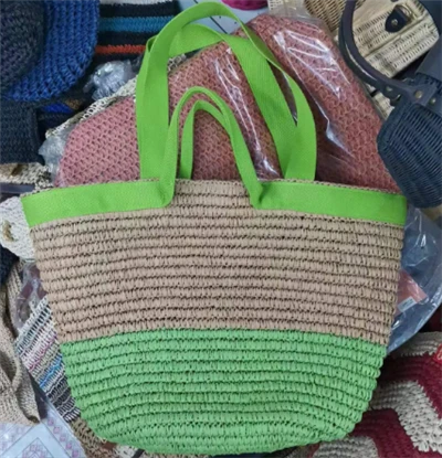 Pamučna traka dvostruka ruči velike slame torbe