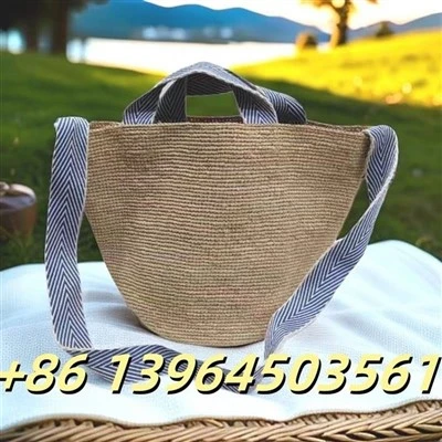 Torba za ženu Raffia sa pamučnim trakom